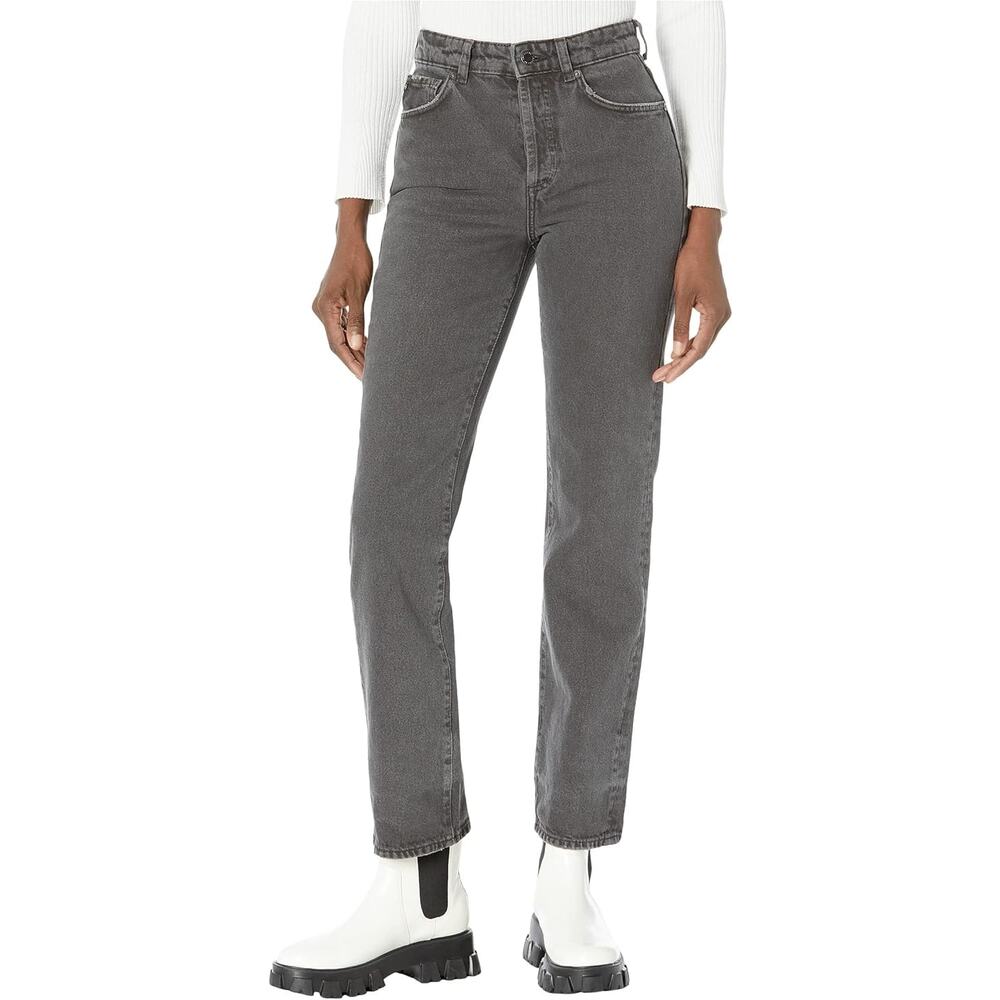 AG Adriano Goldschmied NWT Alexxis Straight High Rise 90's Faded Black Size 29